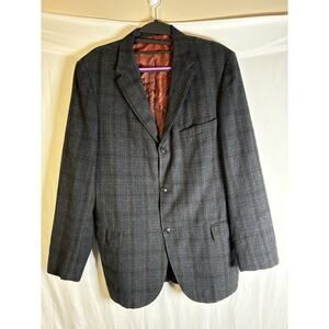 Stewart Hall 5th Ave Blazer 42 Wool Coat Jacket Retro Old money 3 Button